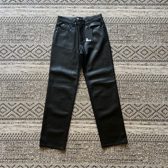 NEW - The Kooples - Bundle of Faux Leather Pants and Alpaca Wool Blend Sweater - Picture 3 of 7